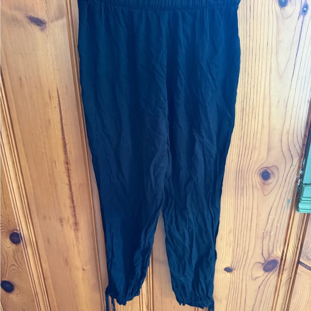 ❤️Lulus Elegant Tie Ankle pants in black - Picture 2 of 4